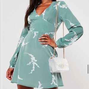 pretty mint floral dress
